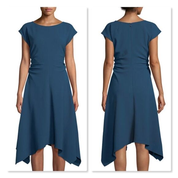 Julia Jordan Ruched-side Cap Sleeve Dress sz 2 - Picture 1 of 8